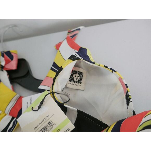 ANNE KLEIN Women's Encore Printed Halter Midi Dress 4 - Picture 10 of 11